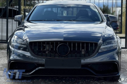 Tuning body kit A design 63 type suitable for Mercedes CLS C218 2011-2017 with chrome grille-image-6264927