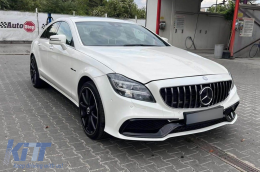Tuning body kit A design 63 type suitable for Mercedes CLS C218 2011-2017 with chrome grille-image-6264934