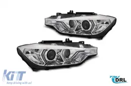 image-16-Tuning DRL Scheinwerferkit geeignet für BMW 3er Serie F30 Limousine, F31 Touring 2015-2018 mit Chrombasis, links und rechts
