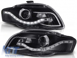 Tuning headlight kit with LED lights suitable for Audi A4 B7 11.2004-03.2008 sedan/wagon/cabriolet, left and right - ABAUHX6010341