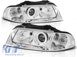 Tuning headlight kit with lenses suitable for Audi A4 B5 01.1999-09.2000 sedan/wagon, left and right - ABAUHX6010317
