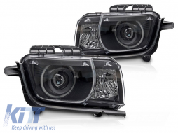 Tuning headlight set suitable for Chevrolet Camaro 2009-2013 with black base, left and right - ABCHHX6010527