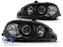 image-3-Tuning headlight set suitable for Honda Civic 09.1995-02.1999 with black base, left and right