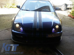 Tuning headlight set suitable for Honda Prelude 02.1997-2001 with black base, left and right-image-6238455
