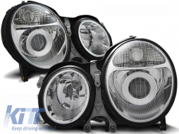 Tuning headlight set suitable for MERCEDES W210 E-CLASS 06.1999-2002, left and right - ABMEHX6010617