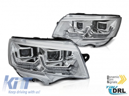 Tuning headlight set suitable for VW T6.1 after 2020 with chrome base, left and right - ABHV6021439