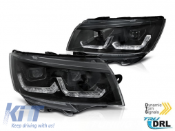 Tuning headlight set suitable for VW T6.1 after 2020 with black base, left and right - ABHV6021440
