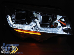 Tuning headlight set suitable for VW T6.1 after 2020 with black base, left and right-image-6238766