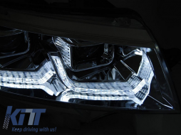 Tuning headlight set suitable for VW T6.1 after 2020 with black base, left and right-image-6238768