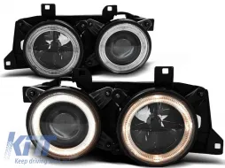 image-35-Tuning headlight set with halogen angel eyes suitable for BMW 5 E34 1987-1995 sedan/wagon, BMW 7 E32 1986-1994, left and right
