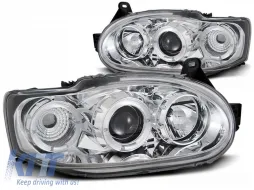 image-7-Tuning headlight set with halogen angel eyes suitable for Ford ESCORT MK7 02.1995-2000, left and right