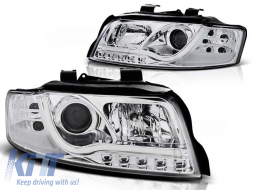 image-63-Tuning headlight set with LED lights suitable for Audi A4 B6 10.2000-10.2004 sedan/wagon, left and right