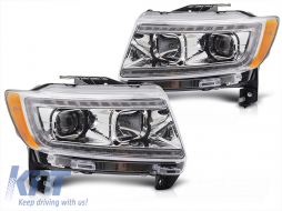 Tuning headlight set with LED lights suitable for Jeep Grand Cherokee 2011-2013, left and right - ABJEHX6010516