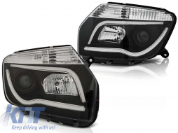 Tuning headlight set with LED lights suitable for Dacia DUSTER 04.2010, left and right - ABDAHX6010531
