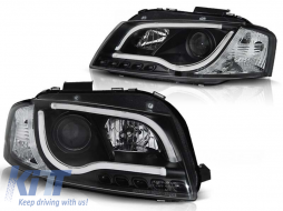 Tuning headlight set with real DRL lights suitable for Audi A3 8P 05.2003-03.2008 3D/5D, left and right - ABAUHX6010362