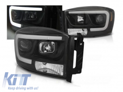 TUNING HEADLIGHTS SUITABLE FOR DODGE RAM 06-08 TUBE LIGHT WITH BLACK