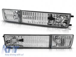 image-73-Tuning indicator set in the bumper suitable for VW Golf III 1991-1997/Vento 1992-1998 with chrome base left + right