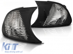 image-13-Tuning indicator set suitable for the headlight for BMW 3 Series E46 Coupe/Cabrio 2001-2003 with chrome base and smoked frame left + right
