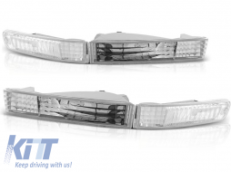 Tuning indicator set suitable for the headlight for Honda Prelude 1992-1997 with chrome base left + right - ABHOSA6010003