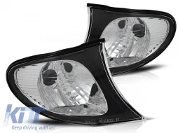 image-12-Tuning irányjelző szett fényszóróhoz BMW 3-as E46 sedan/kombi 2001-2005 króm alap és fekete keret bal + jobb