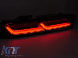 Tuning LED-Rücklichtset geeignet für Chevrolet Camaro 2016-2018 mit rauchigem Grund, ausgestattet mit dynamischen Blinkleuchten, links und rechts-image-6151956