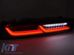 Tuning LED-Rücklichtset geeignet für Chevrolet Camaro 2016-2018 mit rauchigem Grund, ausgestattet mit dynamischen Blinkleuchten, links und rechts-image-6151958