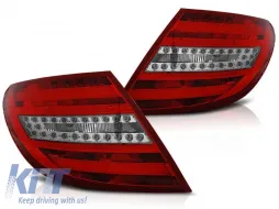 image-5-Tuning LED-Rücklichtset geeignet für Mercedes C-Klasse W204 2007-2010 Limousine, links und rechts
