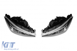 Tuning-LED-Scheinwerferkit geeignet für BMW der Serie 1 F20, F21 2011-2015, mit schwarzem Gehäuse, für das Modell mit Halogenscheinwerfern-image-6148822
