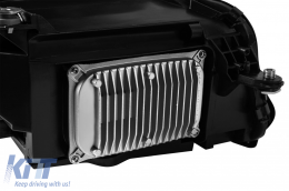 Tuning-LED-Scheinwerferkit geeignet für Mercedes S-Klasse W222 2013-2017 mit Modulen mit A Design-Paket für Facelift W222, schwarze Basis, links und rechts.-image-6265727
