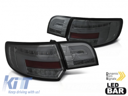 Tuning LED tail light kit suitable for Audi A3 8P sportback 2003-2008 fully smoked base, left and right - ABAUTX6010065