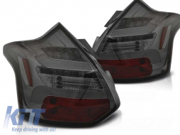 Tuning LED tail light kit suitable for Ford Focus III hatchback 2011-10.2014 smoked, left and right - ABFOTX6010205