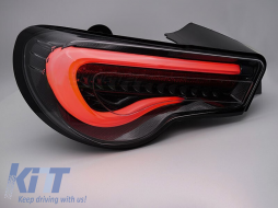 Tuning LED tail light kit suitable for Toyota GT86 2012-2021 with carbon base, left and right-image-6237922