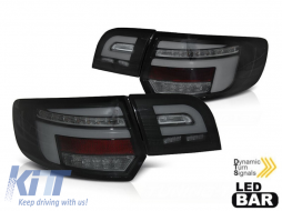 Tuning LED tail light set suitable for Audi A3 8P Sportback 2003-2008 fully smoked base, left and right - ABAUTX6010066