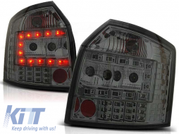 Tuning LED tail light set suitable for Audi A4 10.2000-10.2004 estate, left and right - ABAUTX6010013