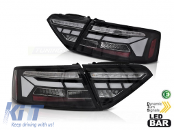 Tuning LED tail light set suitable for Audi A5 2011-2016 coupe, cabrio, sportback for the model with factory LED tail lights, left and right - ABAUTX6010076