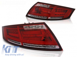 Tuning LED tail light set suitable for Audi TT 04.2006-02.2014, left and right - ABAUTX6010043