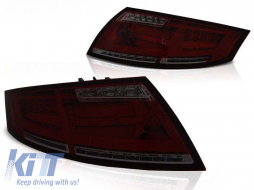 Tuning LED tail light set suitable for Audi TT 04.2006-02.2014, left and right - ABAUTX6010044