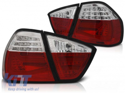 Tuning LED tail light set suitable for BMW 3 Series E90 03.2005-08.2008 red/white, left and right - ABBMTX6010131
