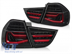 Tuning LED tail light set suitable for BMW 3 Series E90 2009-2011 smoked, left and right - ABBMTX6010164