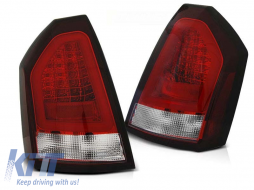 Tuning LED tail light set suitable for Chrysler 300C 2005-2008 red/white, left and right - ABCRTX6010176