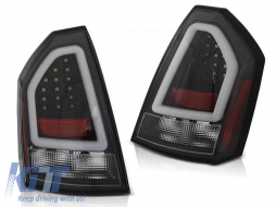 Tuning LED tail light set suitable for Chrysler 300C 2005-2008 with black base, left and right - ABCRTX6010177