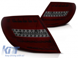 Tuning LED tail light set suitable for Mercedes C-Class W204 2007-2010 sedan, left and right - ABMETX6010243