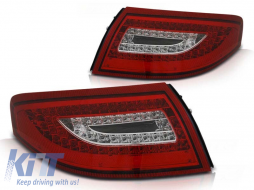 Tuning LED tail light set suitable for Porsche 911 996 1999-2004 red/white, left and right - ABPOTX6010290