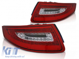 Tuning LED tail light set suitable for Porsche 911 997 2004-2009 red/white, left and right - ABPOTX6010291