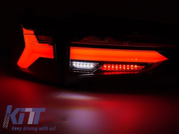 Tuning LED tail light set suitable for Toyota Rav4 after 2019, smoked base, with dynamic turn signal, left and right-image-6237900