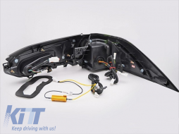 Tuning LED tail light set suitable for Toyota Rav4 after 2019, smoked base, with dynamic turn signal, left and right-image-6237901