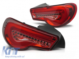 Tuning LED tail light set suitable for Toyota GT86 2012-2021 with red base, left and right - ABTLT6021063