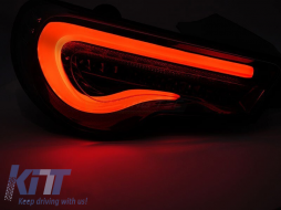 Tuning LED tail light set suitable for Toyota GT86 2012-2021 with red base, left and right-image-6237904