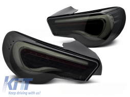 Tuning LED tail light set suitable for Toyota GT86 2012-2021 with black smoked base, left and right - ABTLT6021067