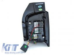 Tuning LED tail light set suitable for Volkswagen T5 2010-2015, fully smoked base, left and right-image-6238098